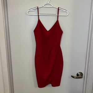 Size M, Lulu’s Wine Red Bodycon Mini Dress